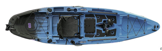 10.8ft Rapido Reel Yaks Modular Fin Drive Pedal Fishing Kayak | 440lbs Capacity | 2 Piece