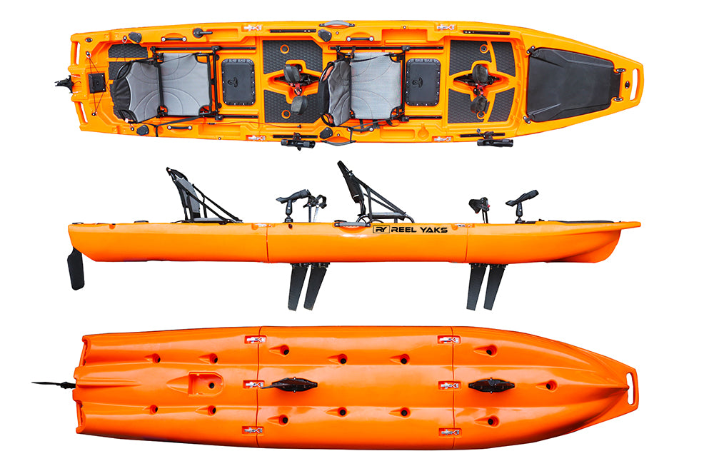 13.8ft Modular Fishing Kayak with Pedal Drive – ReelYaks