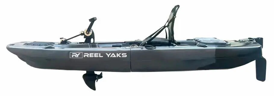 9.5ft Raider Modular Propeller Drive Pedal Fishing Kayak | 380lbs Capacity | 2 Piece ReelYaks
