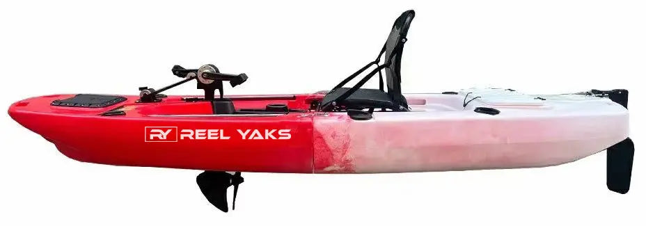 9.5ft Raider Modular Propeller Drive Pedal Fishing Kayak | 380lbs Capacity | 2 Piece ReelYaks