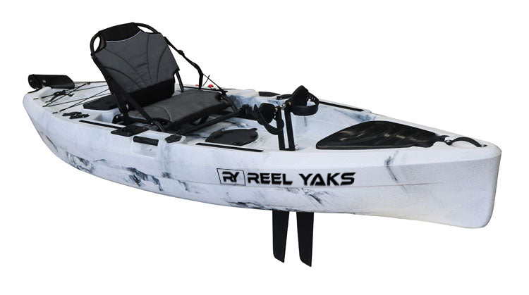 11' Rubicon Fin Pedal Drive Fishing Kayak, 500lbs capacity