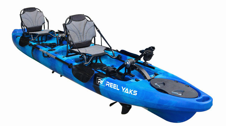 15.7' Tandem 2 Person Kayak Fishing Foot Pedal Leisure Canoe Double kayak -  AliExpress