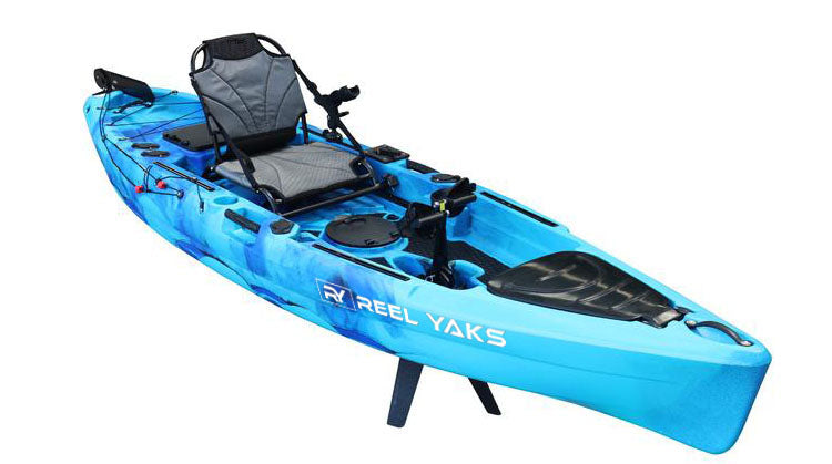 11' Rubicon Fin Pedal Drive Fishing Kayak, 500lbs capacity