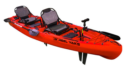 13.5' Recon Mirage Compatible Angling Kayak | effortless pedal drive | waterproof storage