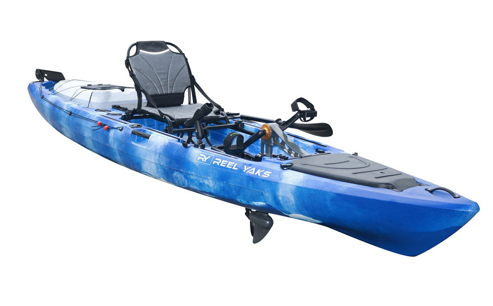 13.5' Radical Propeller Drive Fishing Kayak | 550lbs capacity | with pedal  reverse drive