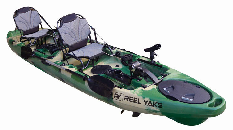 14' Reunion Double Propeller Drive Fishing Kayak | ultimate fishing  platform | dual kayak