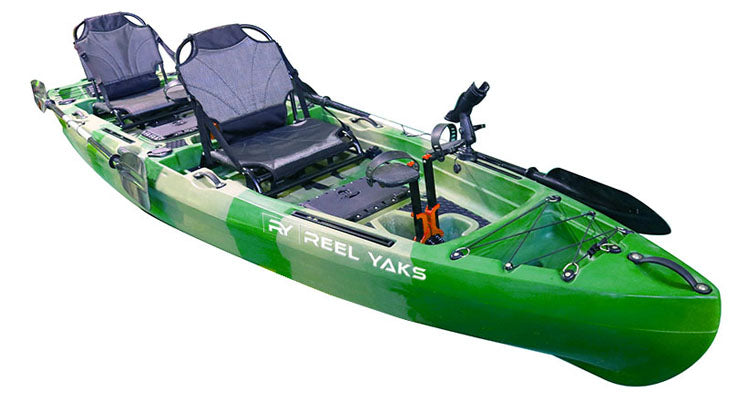 13.5' Recon Fin Drive Double Fishing Kayak | 575bs capacity | ultimate  fishing platform
