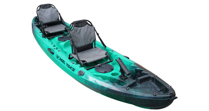 12' Rhino Paddle Double Fishing Kayak | 2 person+1 kids seat | pesca canoas