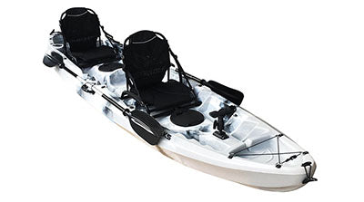 12' Rhino Paddle Double Fishing Kayak | 2 person+1 kids seat | pesca canoas