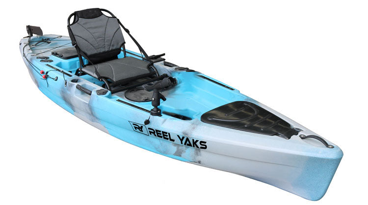 11' Rubicon Paddle Drive Fishing Kayak | suitable for ocean lakes rivers |  easy to carry