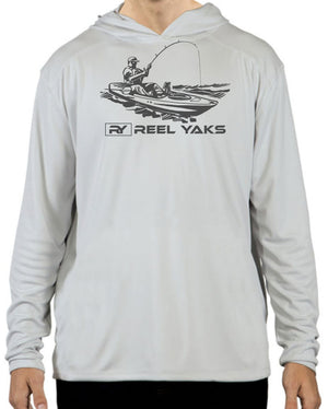 UPF50 Unisex Sun Protection Lightweight Hoodie - Fish On