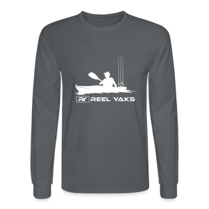 Men's Long Sleeve T-Shirt - Heading out - charcoal