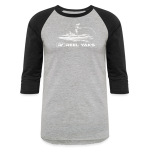 Baseball T-Shirt - Standing around - heather gray/black