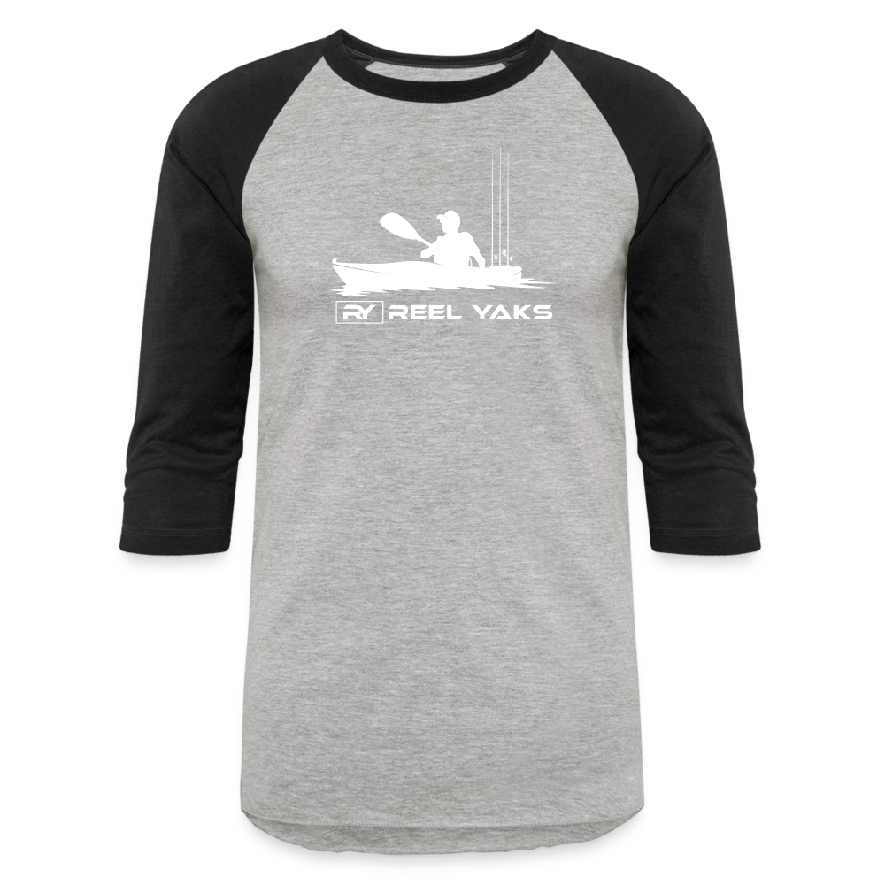 Baseball T-Shirt - Heading out - heather gray/black