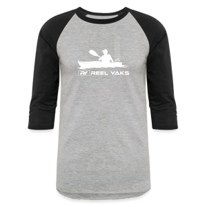 Baseball T-Shirt - Heading out - heather gray/black