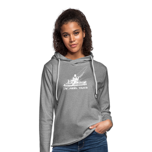 Unisex Lightweight Terry Hoodie - Fish on - heather gray