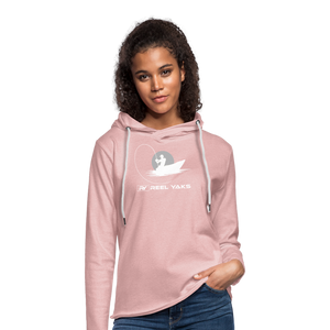 Unisex Lightweight Terry Hoodie - Sunrise surprise - cream heather pink