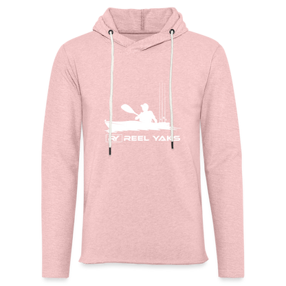 Unisex Lightweight Terry Hoodie - Heading out - cream heather pink