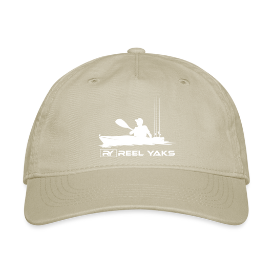 Organic Baseball Cap - Heading out - khaki