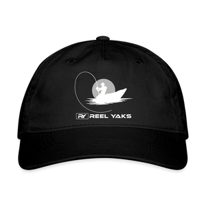 Organic Baseball Cap - Sunrise surprise - black