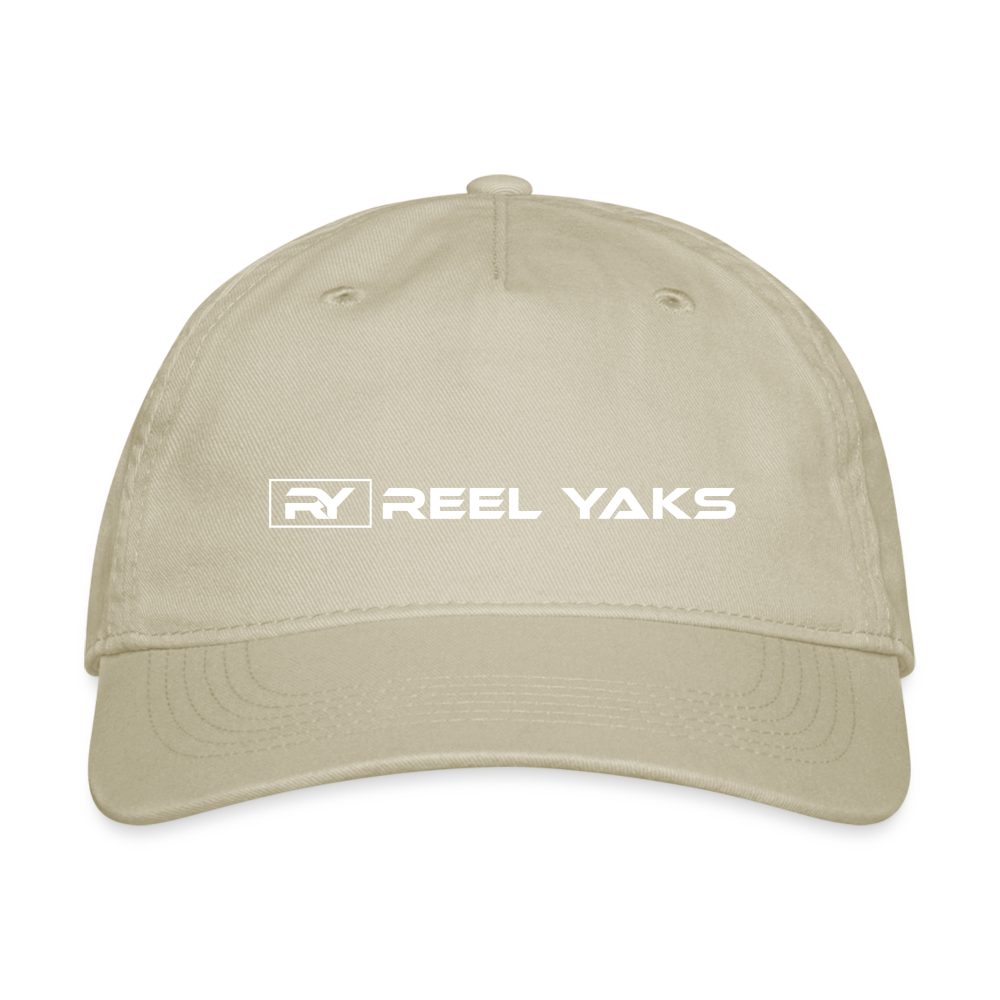 Organic Baseball Cap - Reel Yaks - khaki
