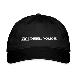 Organic Baseball Cap - Reel Yaks - black