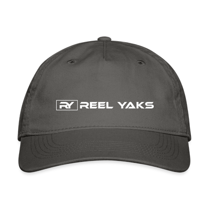 Organic Baseball Cap - Reel Yaks - charcoal