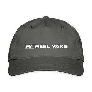 Organic Baseball Cap - Reel Yaks - charcoal