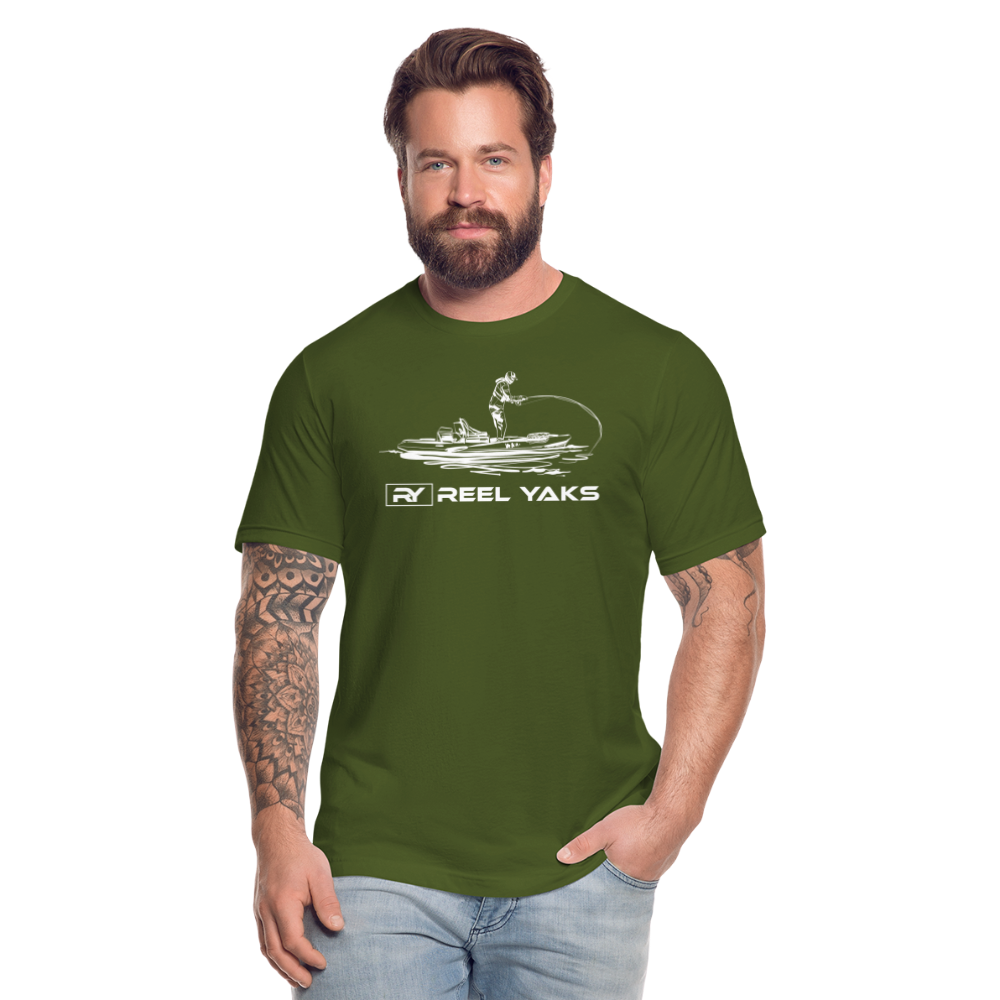 Unisex T-Shirt - Standing around - olive