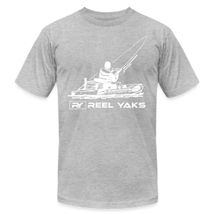 Unisex T-Shirt - Fish on - heather gray