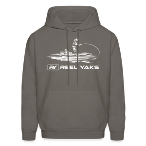 Men's Hoodie - Standing around - asphalt gray