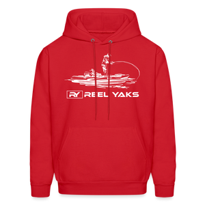 Men's Hoodie - Standing around - red