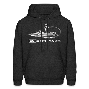 Men's Hoodie - Standing around - charcoal grey