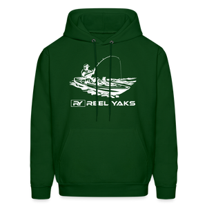 Men's Hoodie - On the hook - forest green