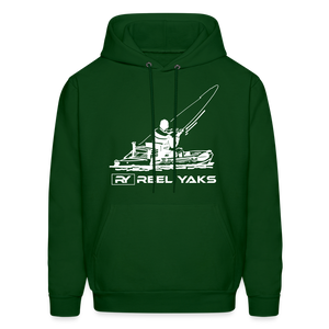 Men's Hoodie - Fish on - forest green